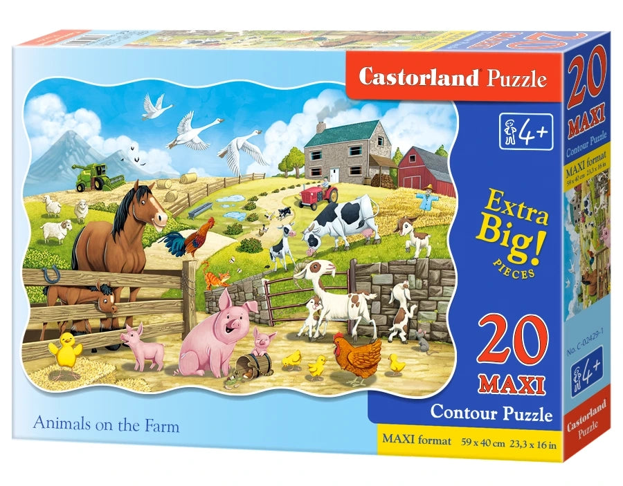 puzzel Animals on the farm MAXI 20pc