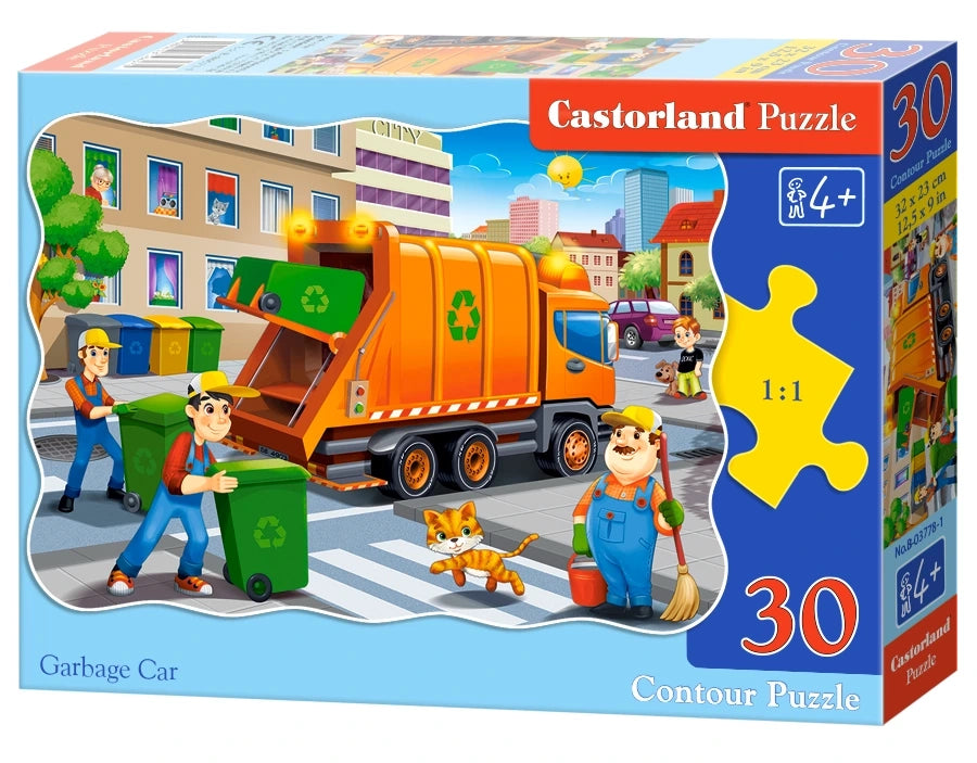 puzzel garbage car 30pc