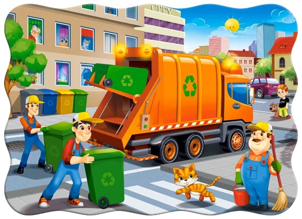 puzzel garbage car 30pc