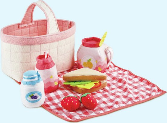 peuter picknickmand in stof