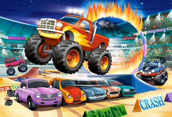 puzzel jumping monster truck MAXI 40pc