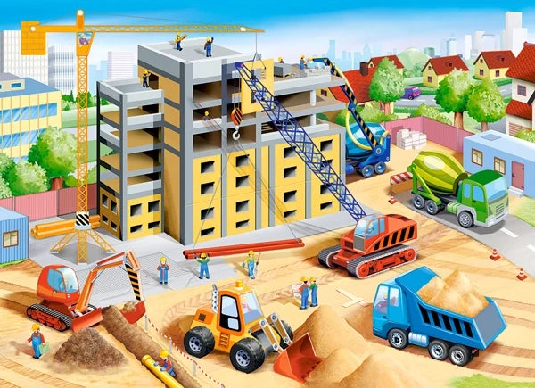 puzzel Big construction site 70pc