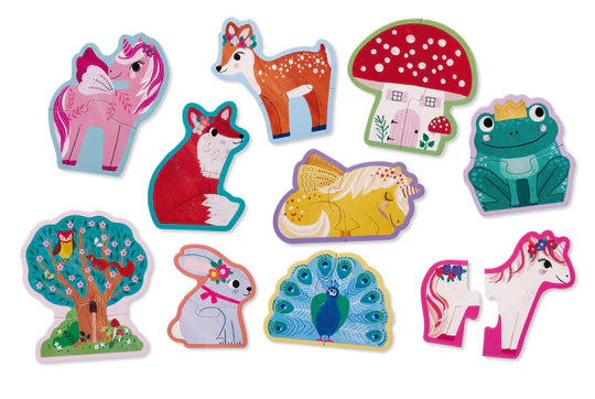 ton met 10 eerste puzzels van 2pc let's begin - éénhoorn