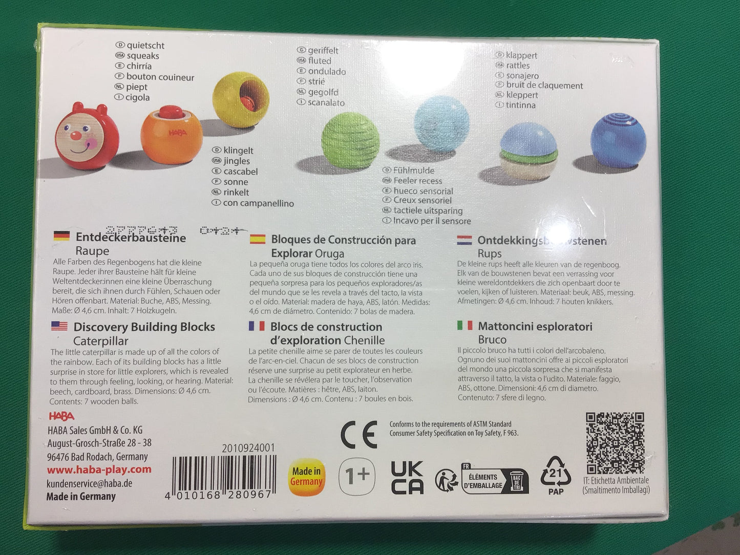 ontdekkingsbouwstenen rups