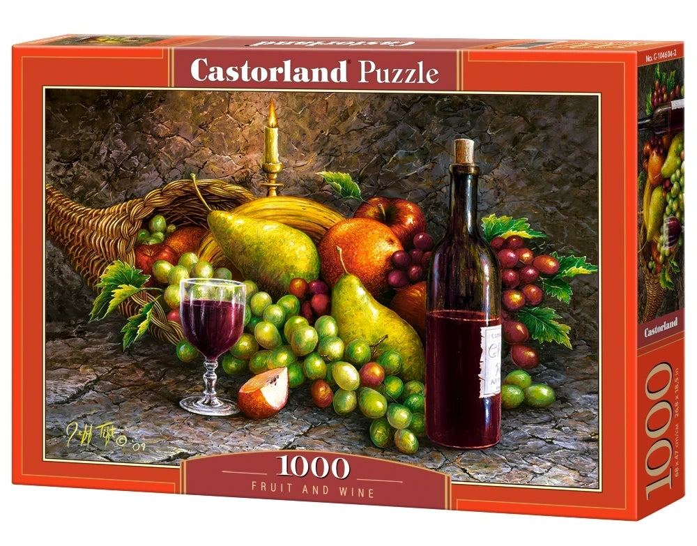 Puzzel Fruit and wine 1000pc