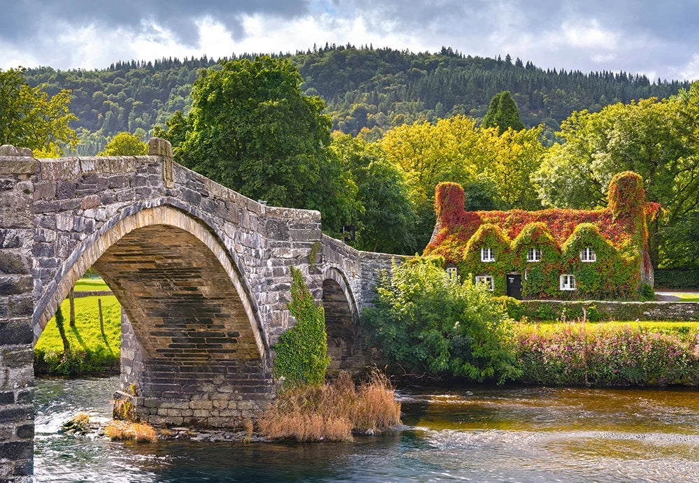 Puzzel Village corner in wales 1000pc