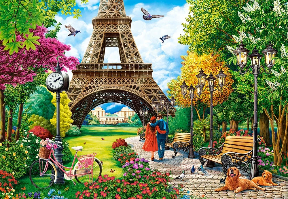 Puzzel spring in paris 1000pc