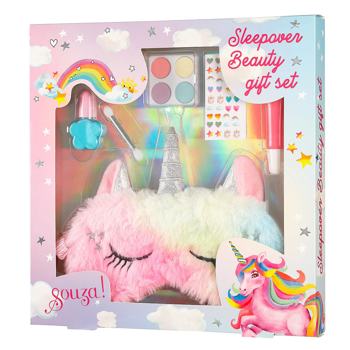 unicorn sleepover beauty gift set
