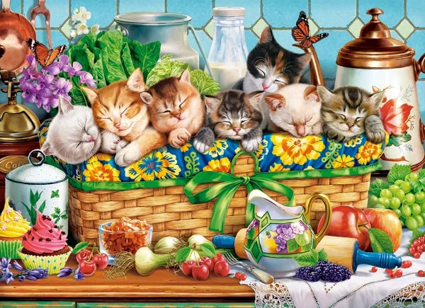 puzzel Napping kittens 200pc