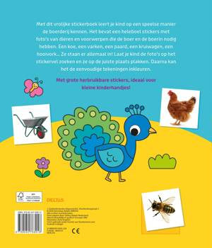 livre de coloriage et d'autocollants avec des mots - à la ferme NED