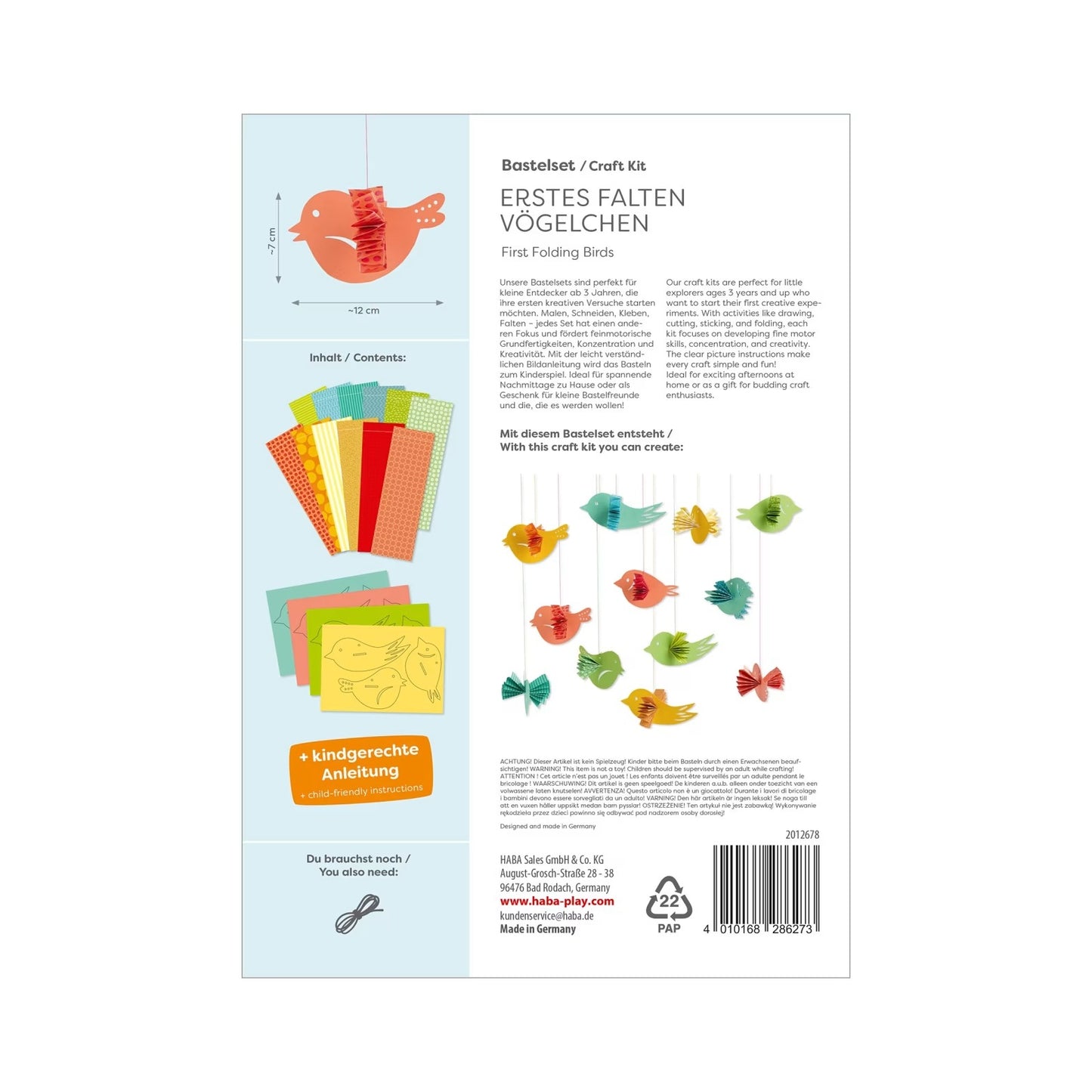 eerste knutselset lente/zomer - vanaf 3 jaar HABA