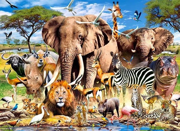 Puzzel Savanna animals 200pc