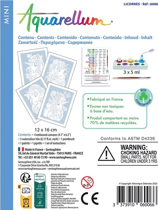 aquarellum mini licornes