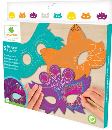 dierenmaskers om zelf te krassen