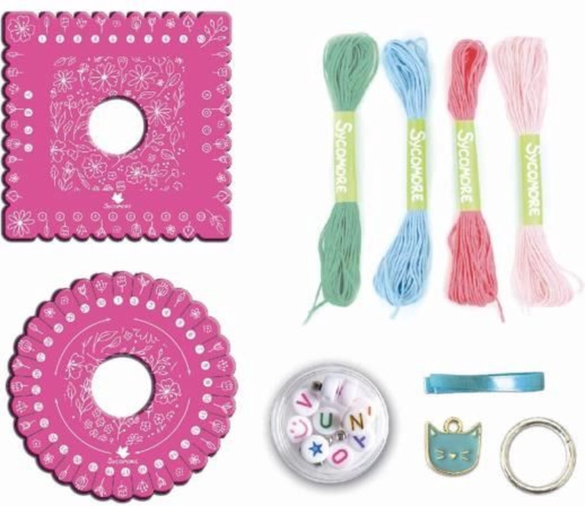vriendschapsbandjes kumihimo kaartweven