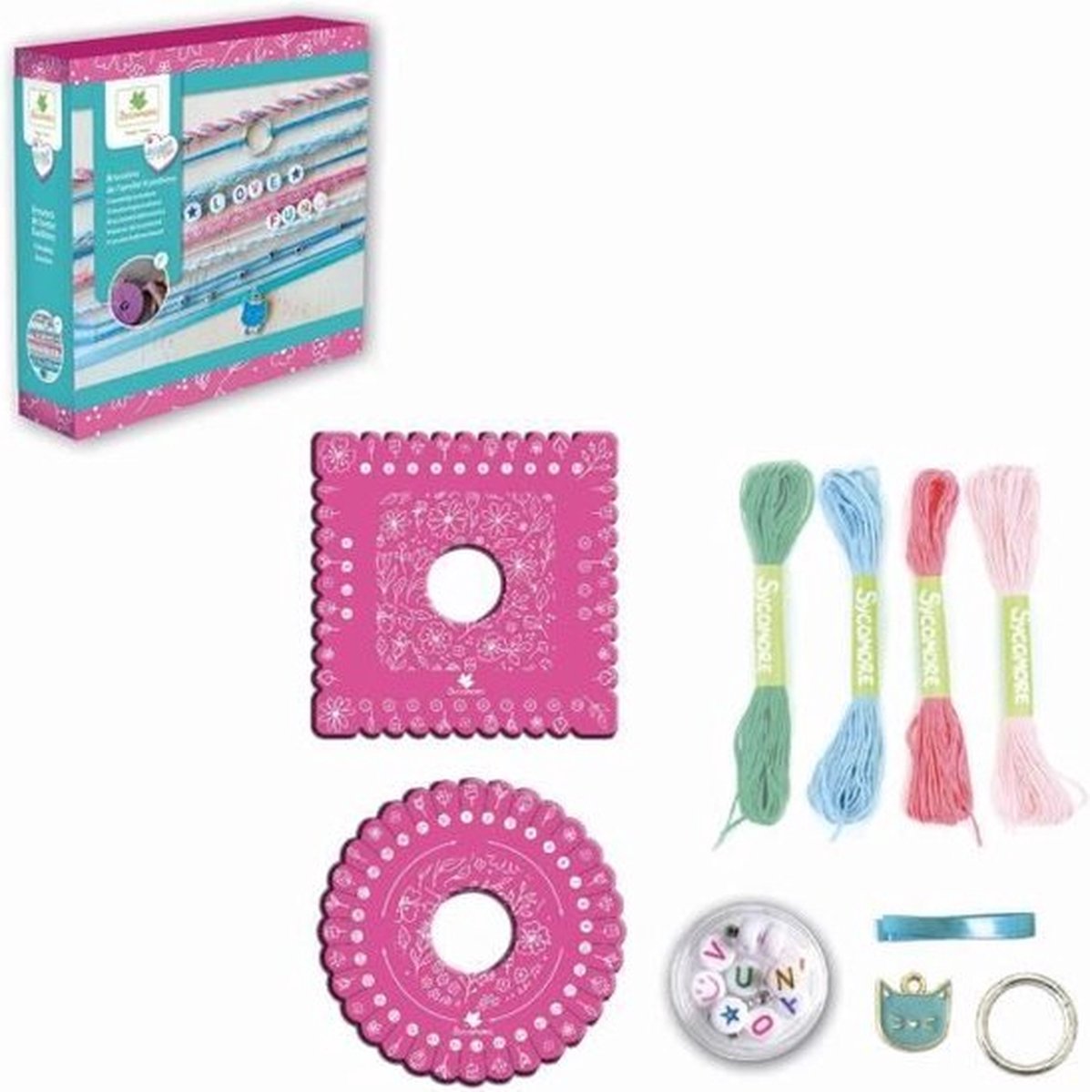 vriendschapsbandjes kumihimo kaartweven