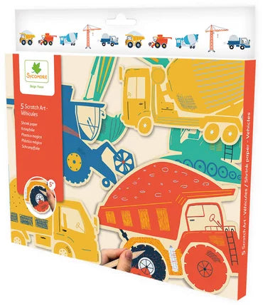scratch art - voertuigen