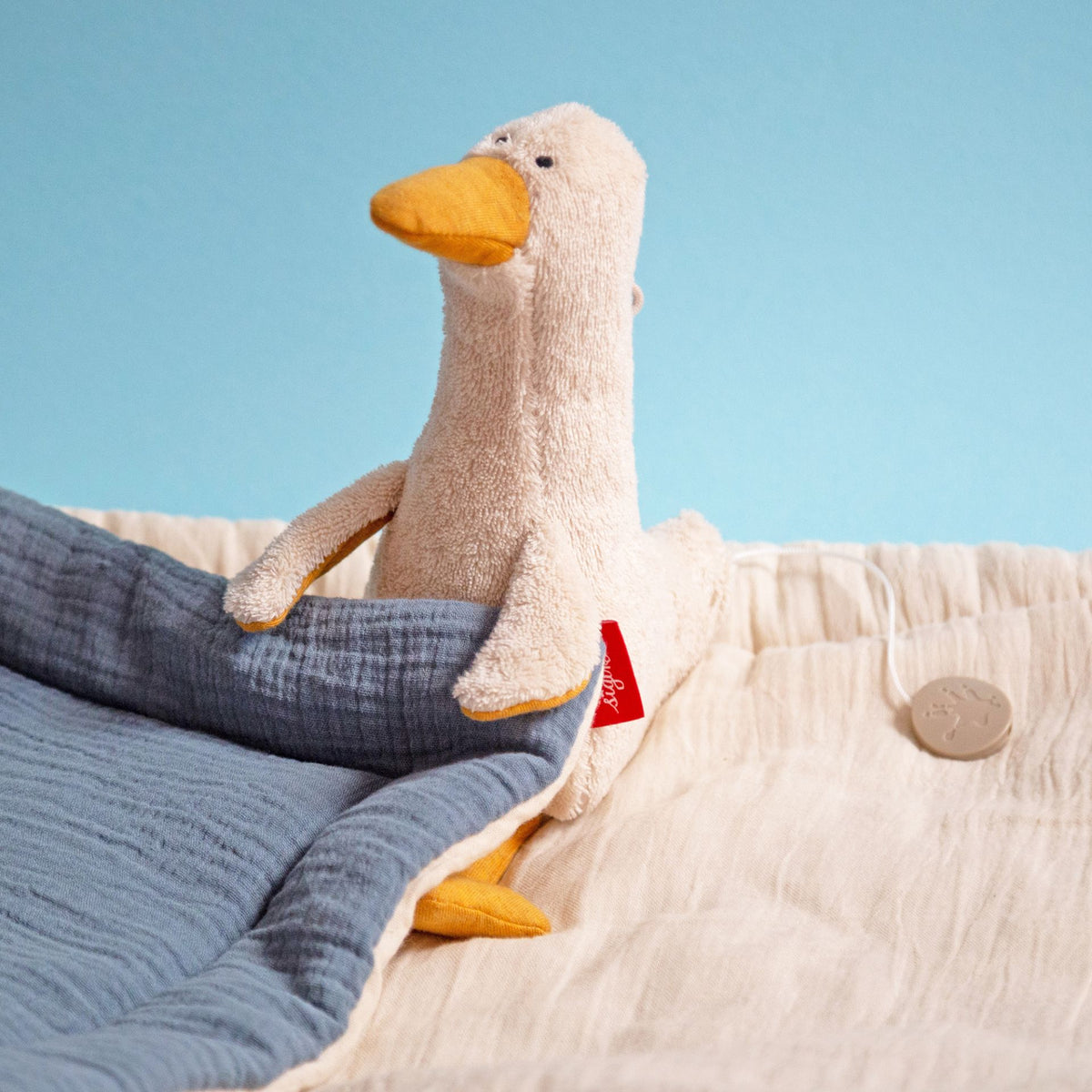 knuffel met muziek eend - natural friends