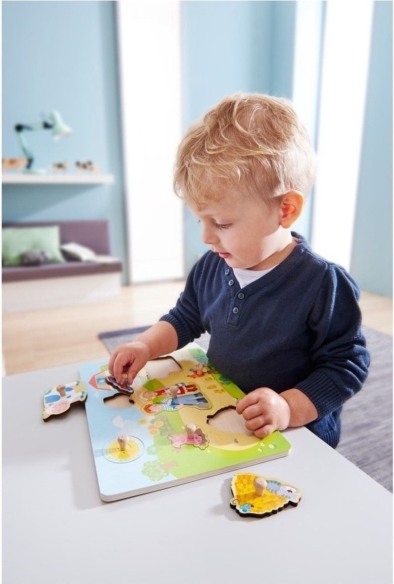 puzzel met knoppen op de boerderij