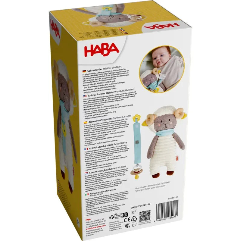 Peluche attache-tétine - Ram Wolbert