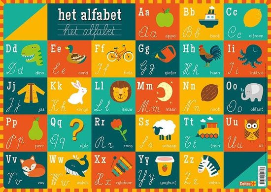 educatieve placemat onderlegger NED