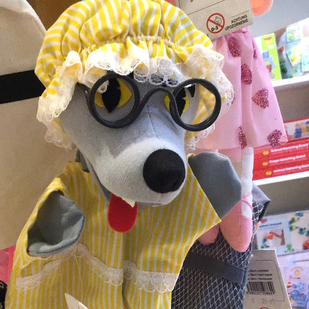 handpop wolf met kleed
