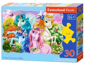 puzzle le licorne selfie 30pc
