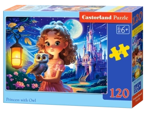 puzzle princess with owl 120pc