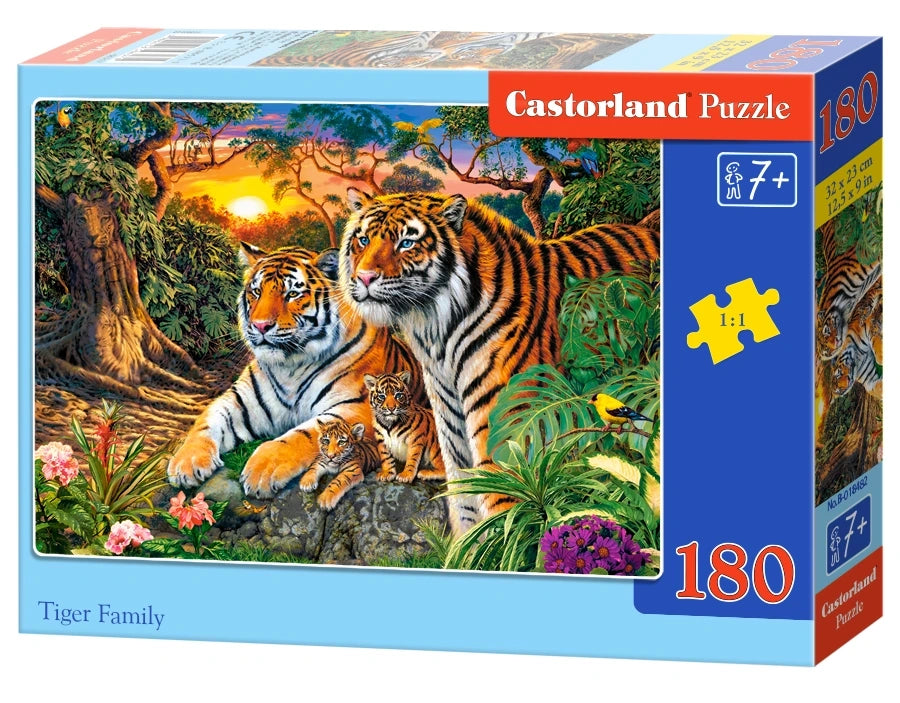 puzzel tiger family 180pc