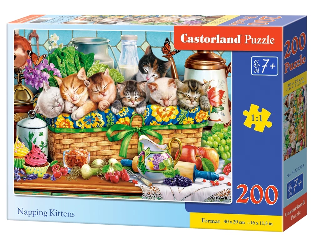 puzzel Napping kittens 200pc