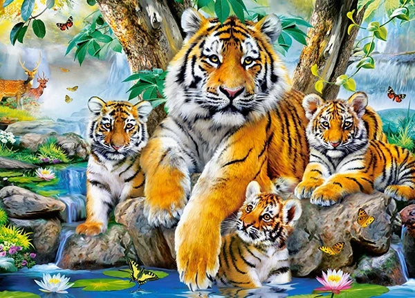 puzzel tigers by the stream 120pc