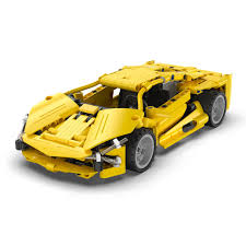 Kit de construction voiture de course bleue tout-terrain à rétrofriction CADA