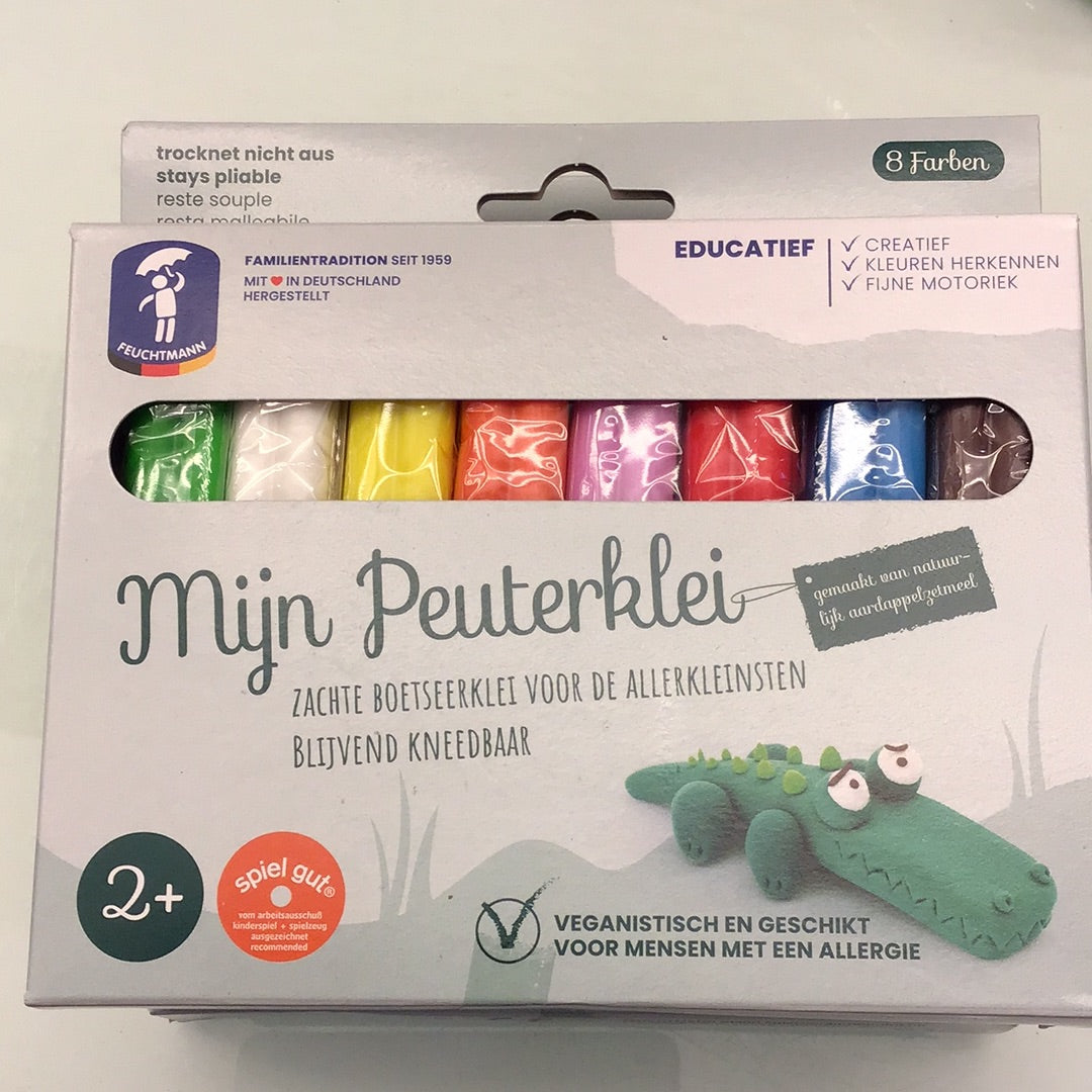 plasticine mijn peuterklei basic 8x33g