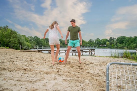 beach voetbal soft touch oranje-blauw