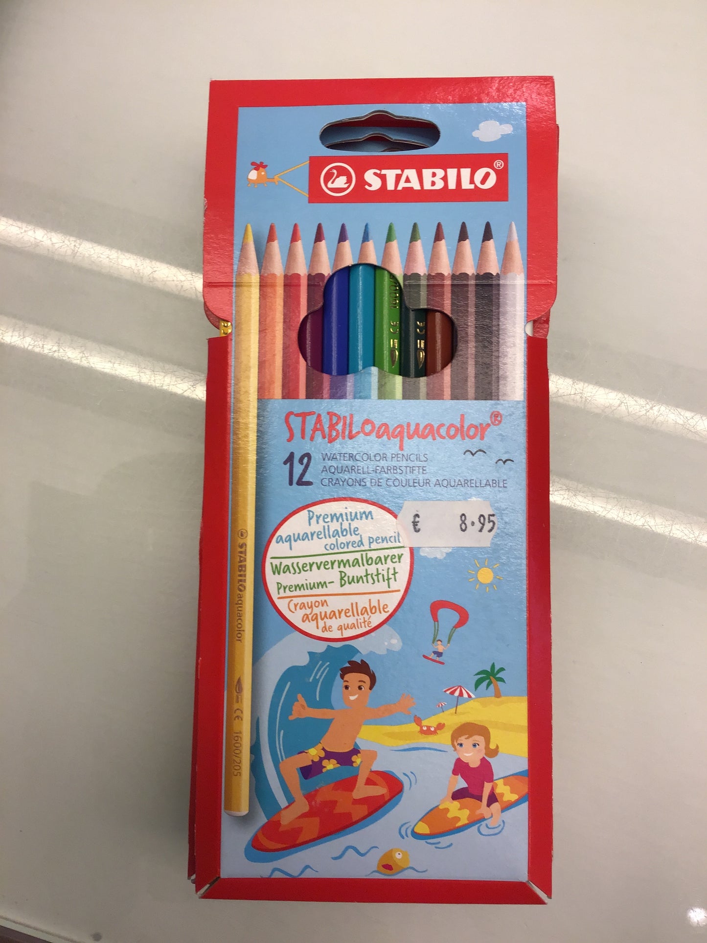 Crayons de couleur STABILO Aquacolor 12 crayons
