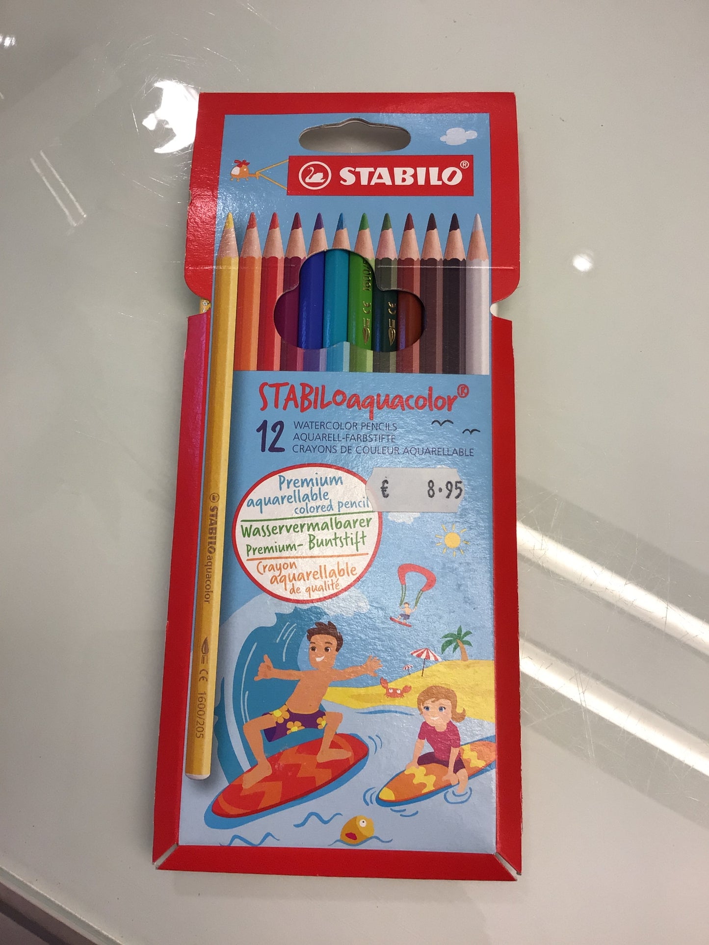 Crayons de couleur STABILO Aquacolor 12 crayons