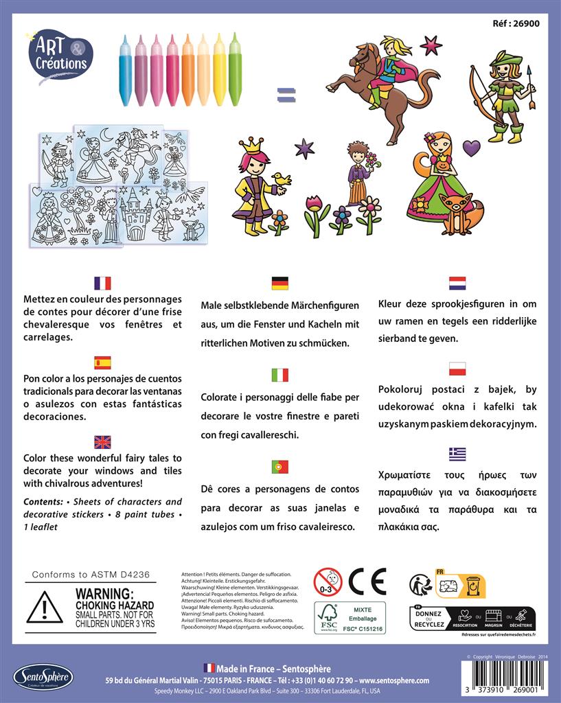 stickers vitrine petits princes - vitrail petits princes