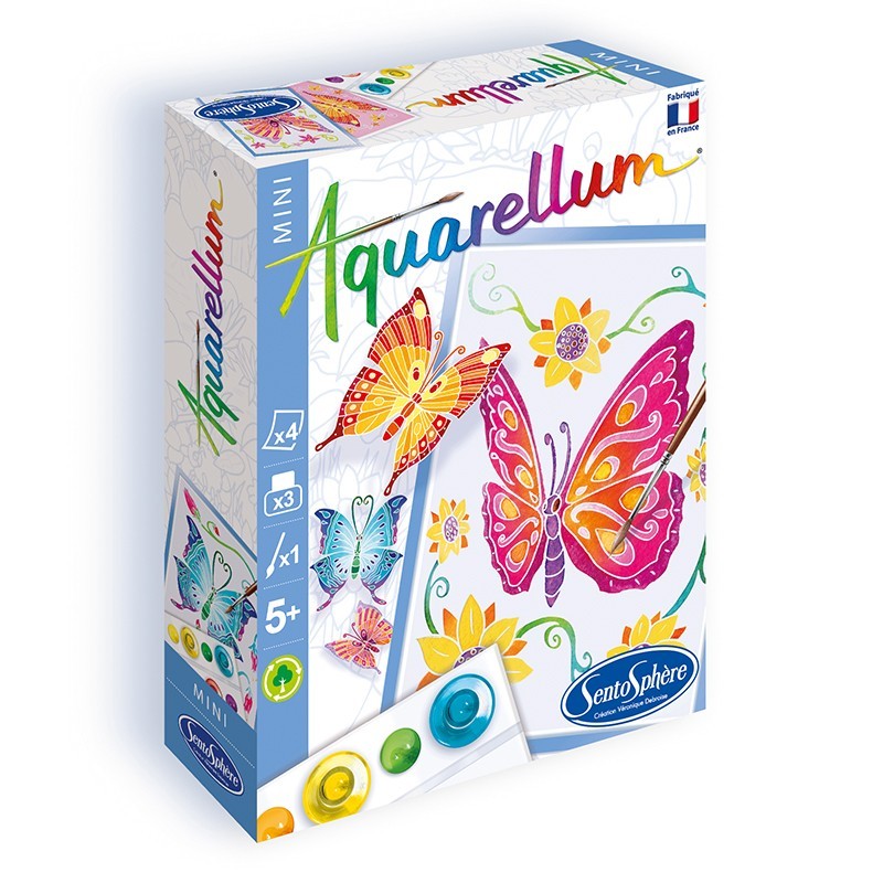 mini-papillons Aquarellum