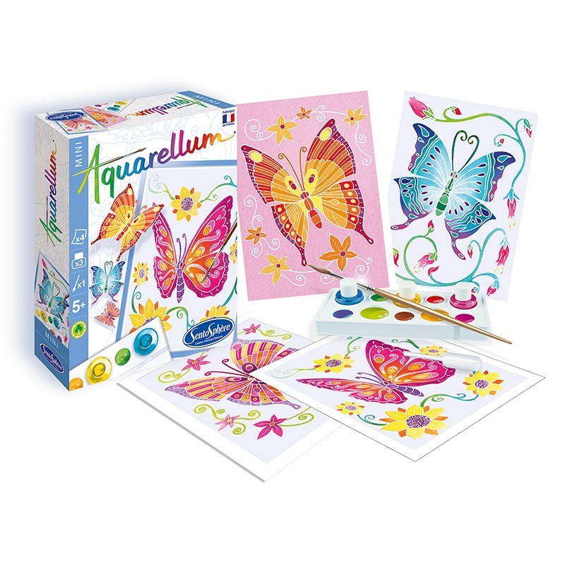 mini-papillons Aquarellum