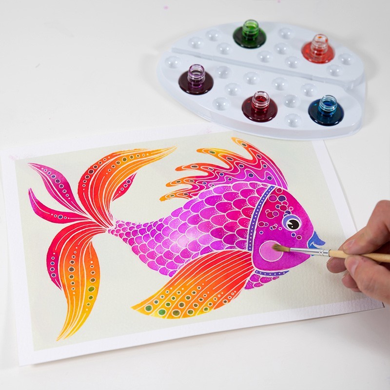 aquarelle poisson junior