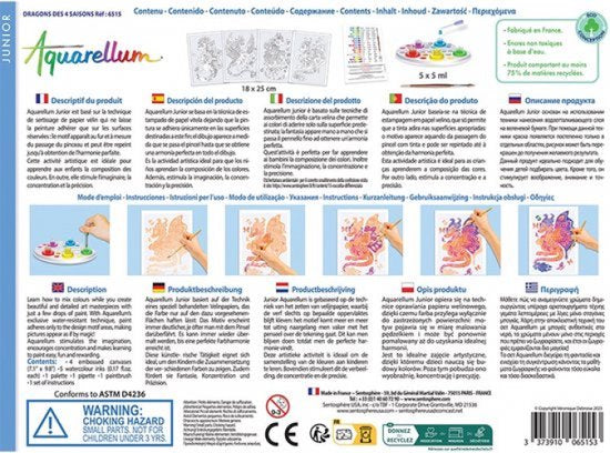 aquarellum junior dragons des 4 saisons