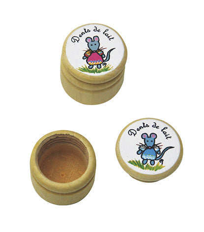 melktandendoos muis - boite à dents de lait souris