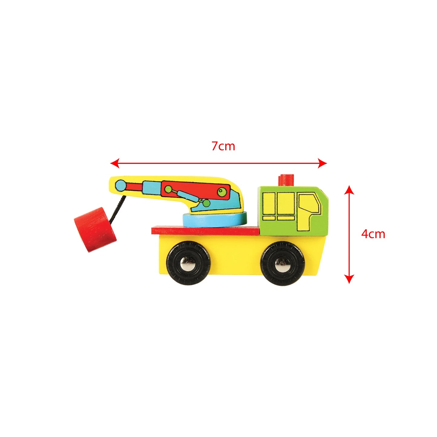 houten auto per stuk bigjigs - voiture en vois par pièce