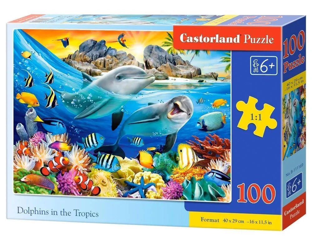 puzzel Dolphins in the tropics 100pc