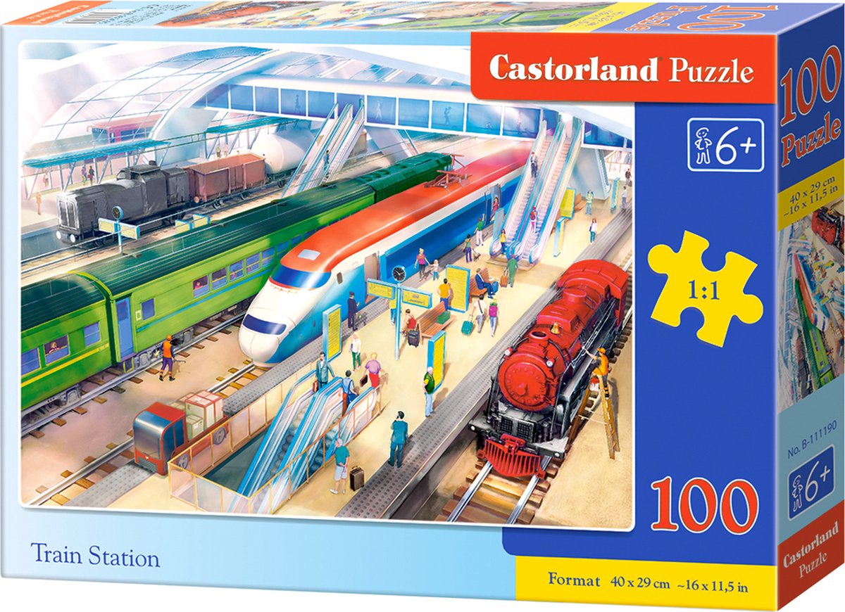 puzzel train station 100pc