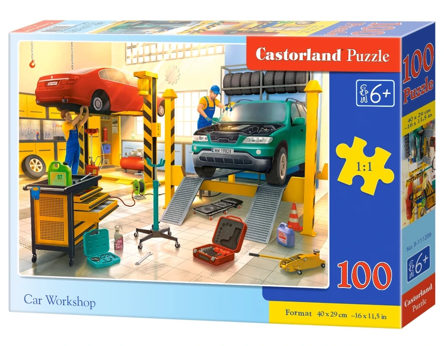 puzzel Car workshop 100pc