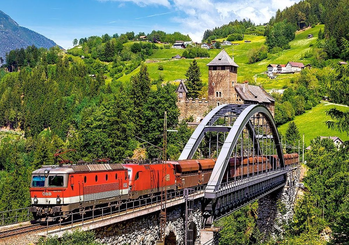 Puzzel Train on the bridge 500pc