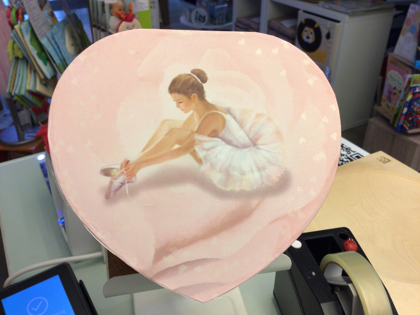 Boîte à bijoux cœur grande ballerine