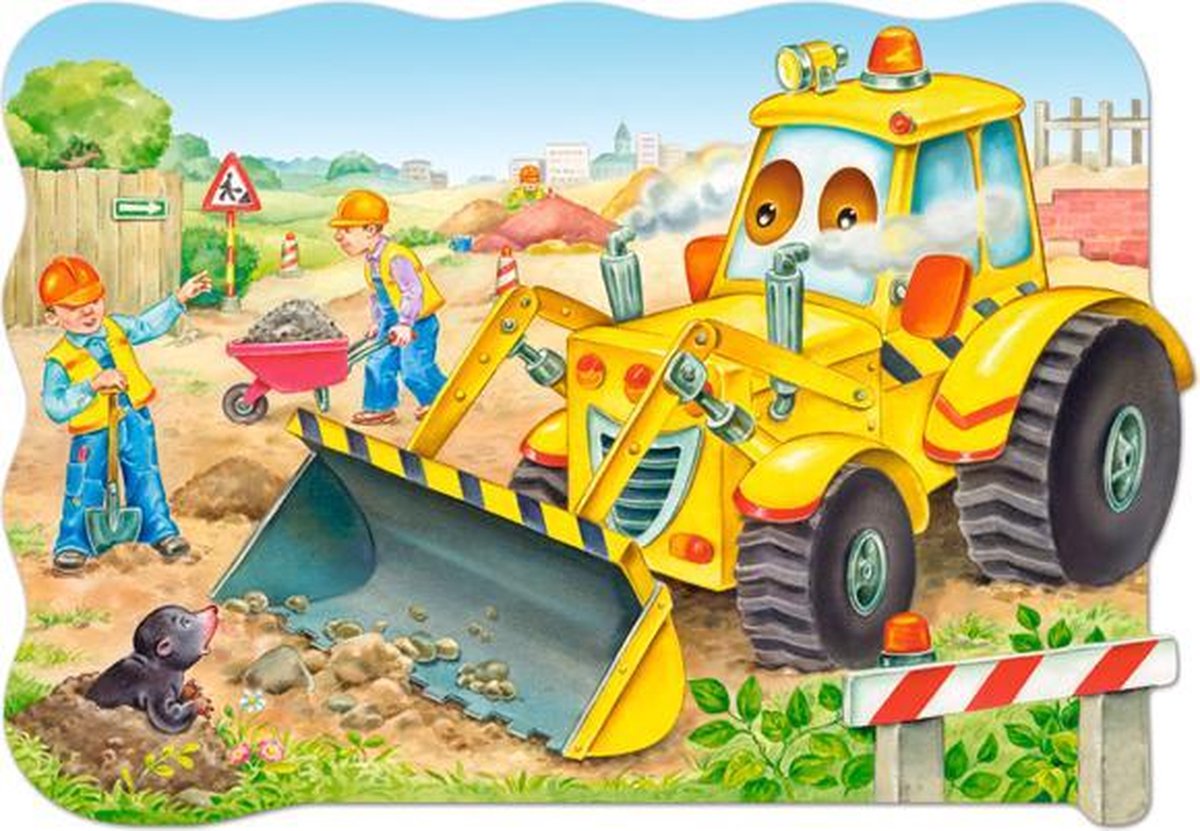 puzzle Bulldozer en action MAXI 20pc