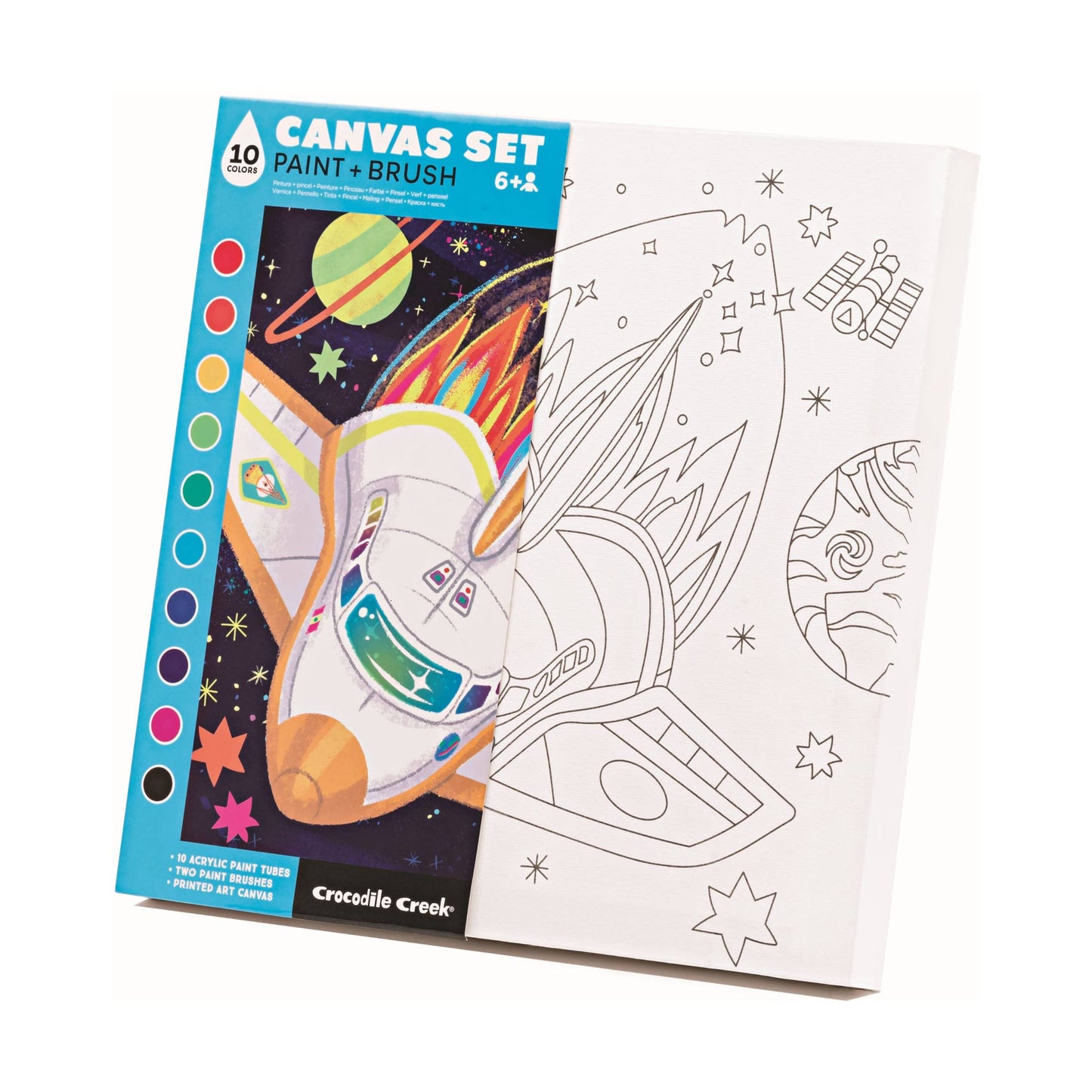 creativity canvas dinosaur, unicorn of space